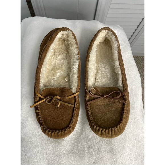 Target Brand brown slip on slippers MISMATCHED different colors women's 10 - Picture 1 of 9